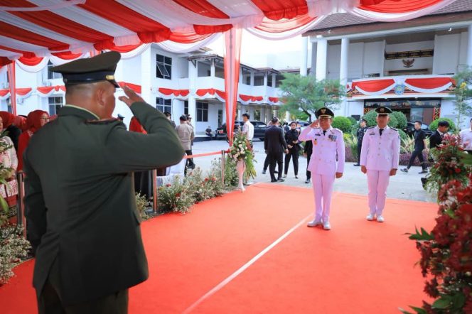 
					Pemkab OKU Selatan:Upacara Penurunan Bendera Merah Putih HUT RI ke-81 Berlangsung Khikmad